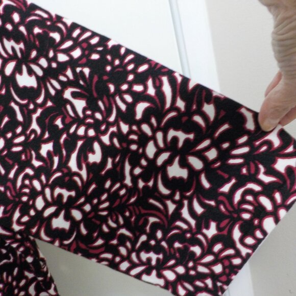 Style & Co Cardigan Sweater -3/4 Sleeve -Large -black/white/red (58) - Picture 3 of 5